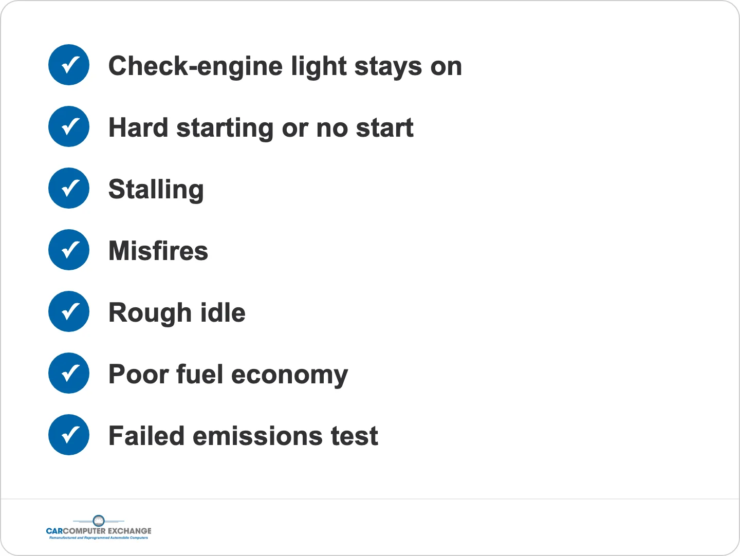 Checklist: signs a power control module is going bad